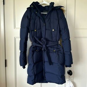 J.Crew Long Navy Coat, With Tags